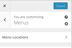 Đã thêm menu vào Customizer