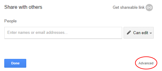 Tạo một thư mục truy cập công khai trong Google Drive