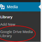 Thư viện phương tiện WordPress đến Google drive