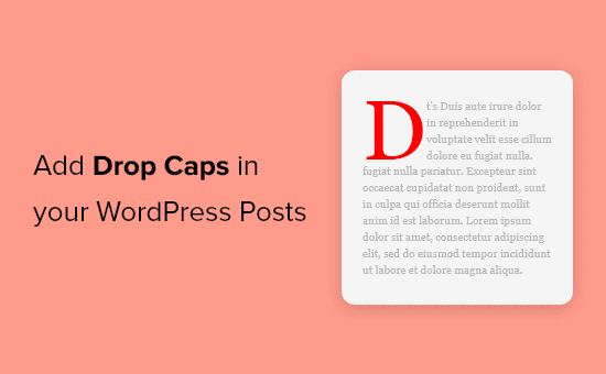 Drop Caps trên blog WordPress 