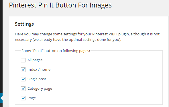 Sử dụng nút Pinterest Pin It cho Plugin hình ảnh