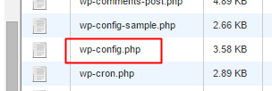 Thay đổi tệp wp-config.php