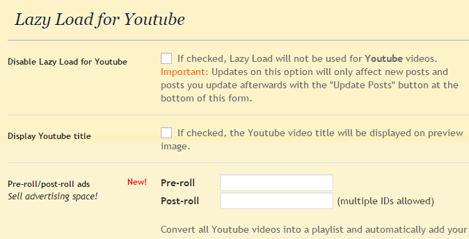 Sử dụng Plugin Lazy Load cho Video dành cho WordPress