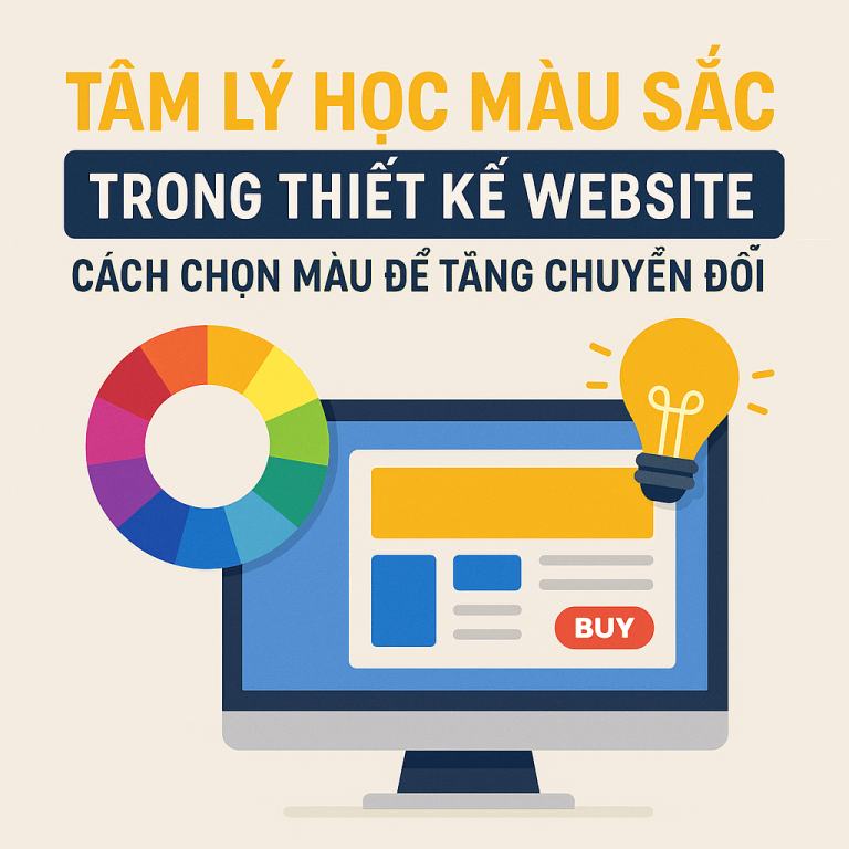 Tâm Lý Học Màu Sắc Trong Thiết Kế Website: Cách Chọn Màu Để Tăng Chuyển Đổi