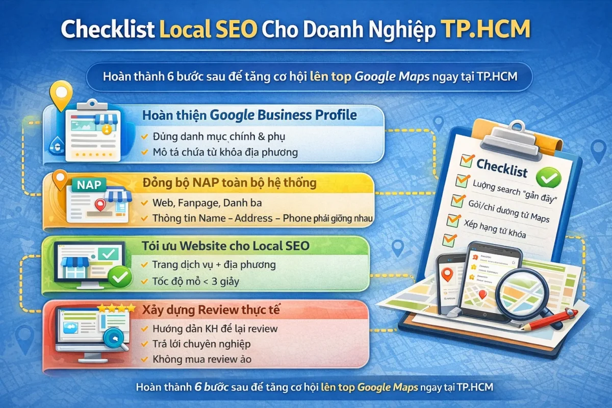 Checklist Local SEO Cho Doanh Nghiệp TP.HCM