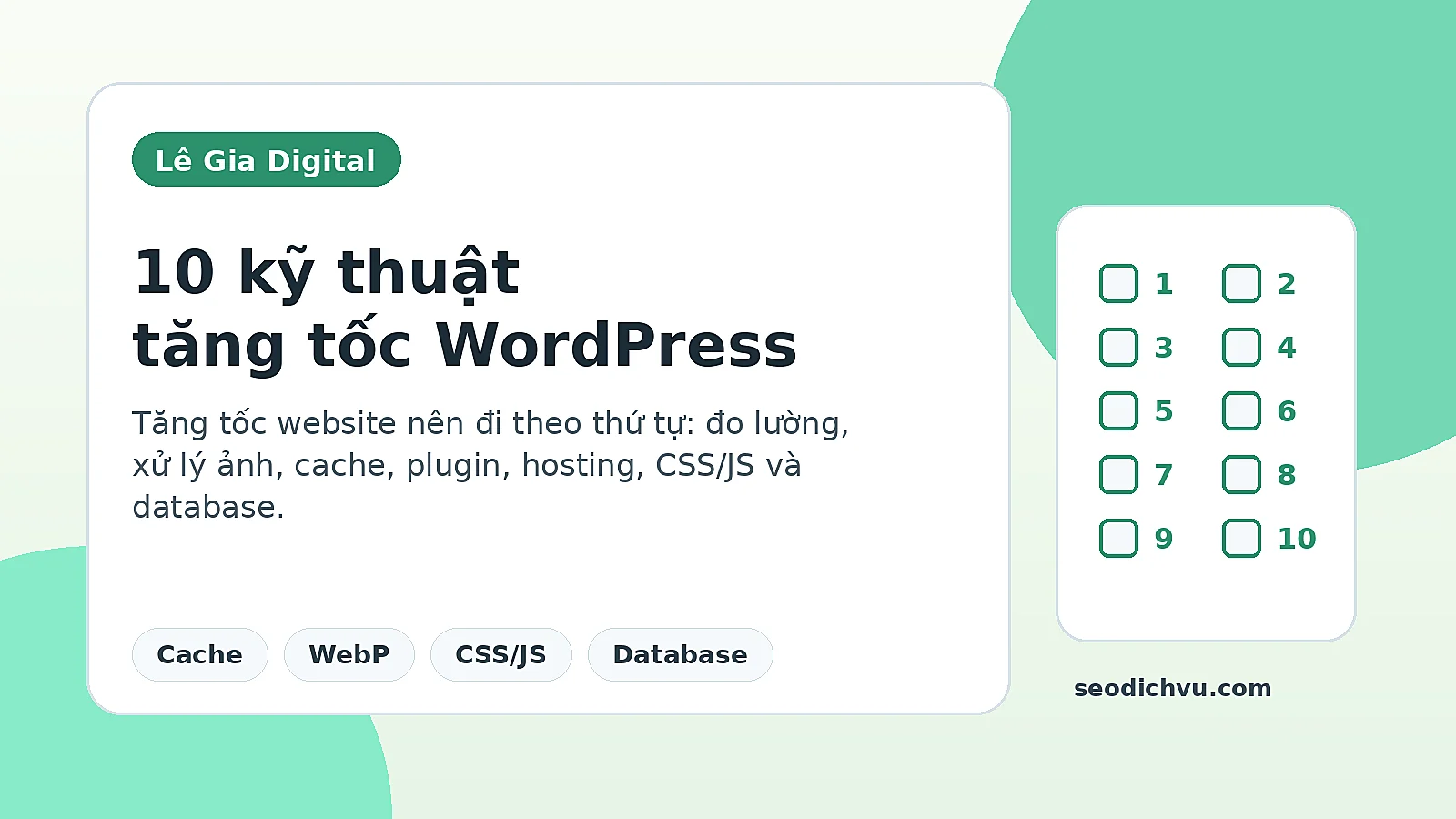 10 cách tăng tốc website WordPress