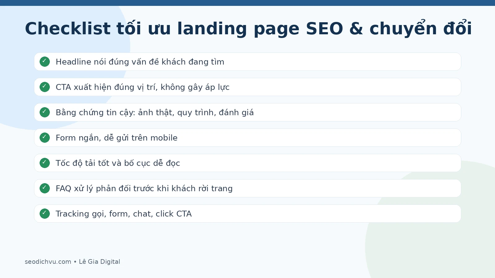 Checklist tối ưu landing page trên mobile