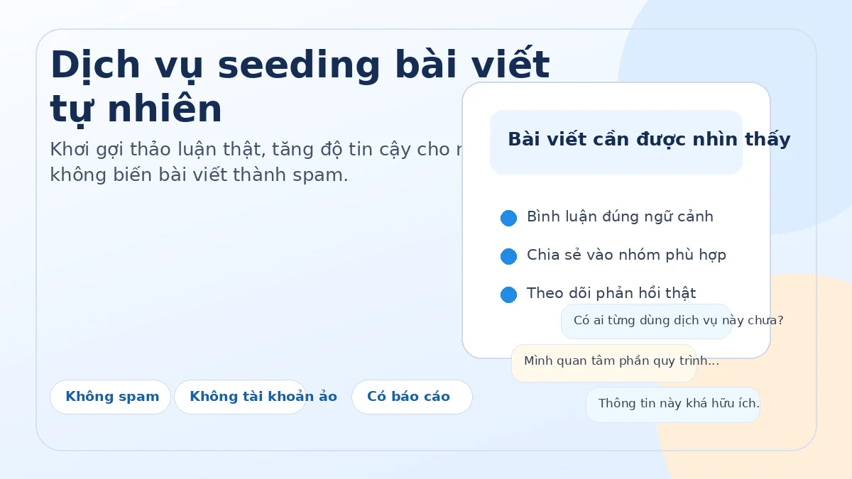 Phân phối nội dung và điều phối thảo luận minh bạch