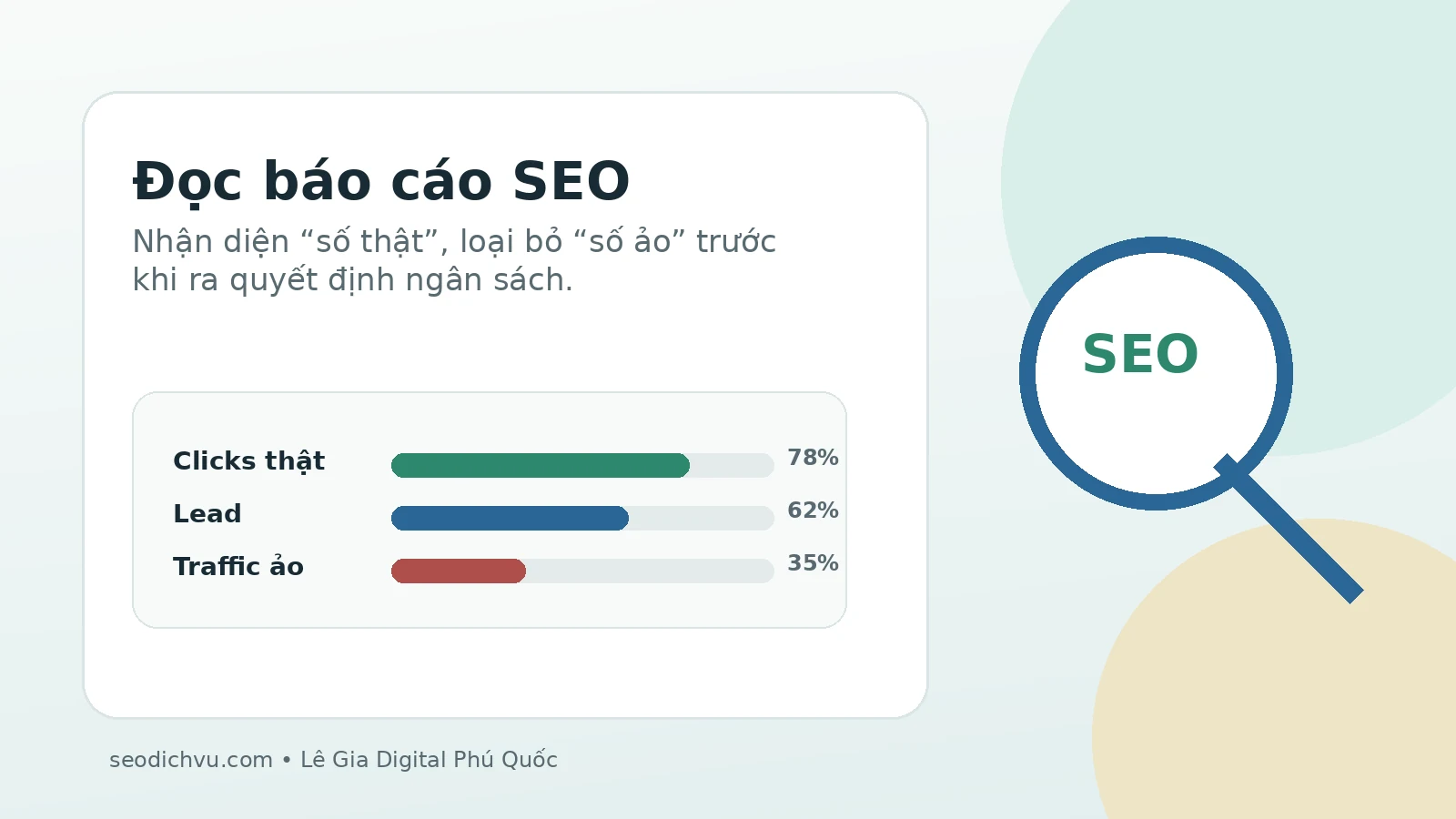 Hướng dẫn đọc báo cáo SEO nhận diện số thật và số ảo