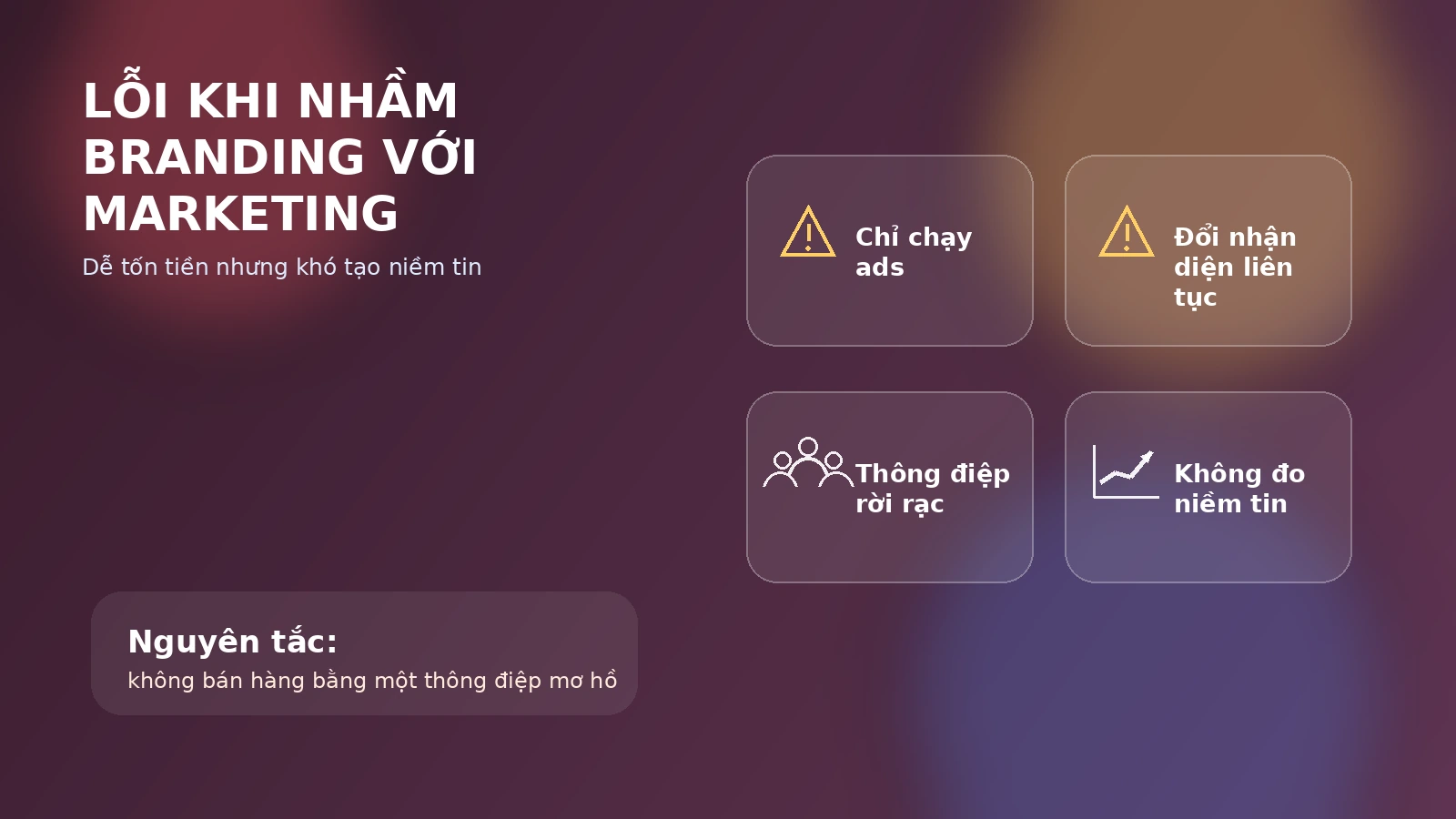 Lỗi khi nhầm Branding với Marketing