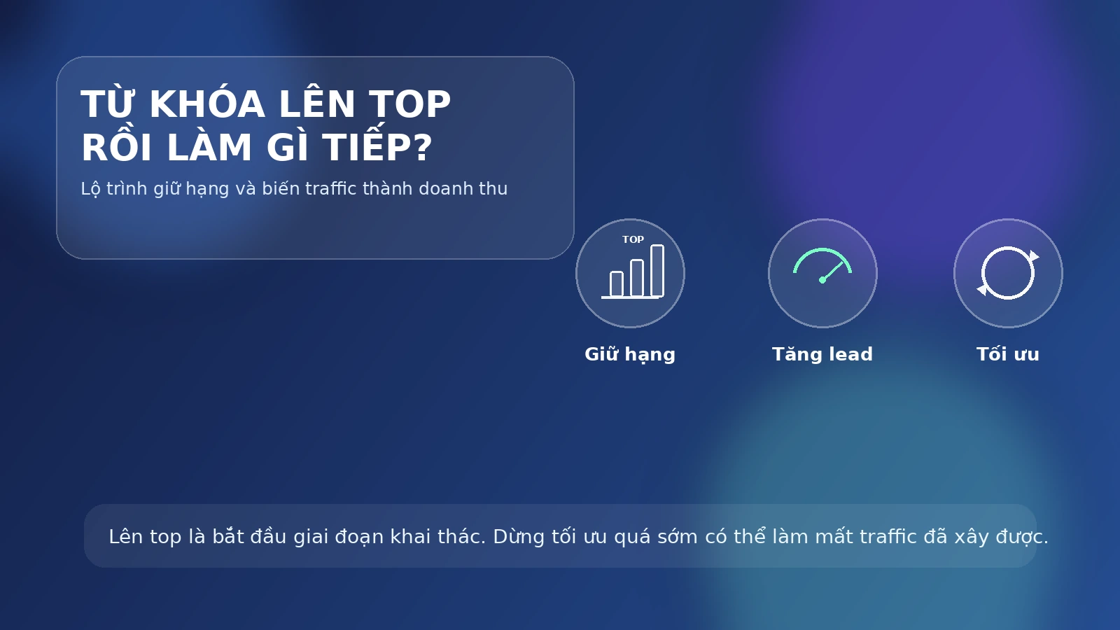 Từ khóa lên top có traffic rồi làm gì tiếp