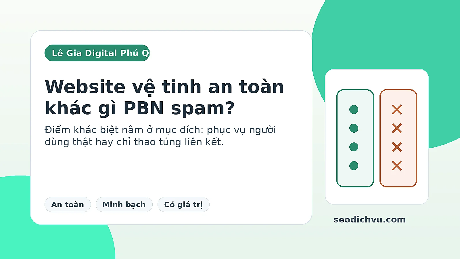 So sánh website nội dung độc lập và mạng PBN đặt backlink