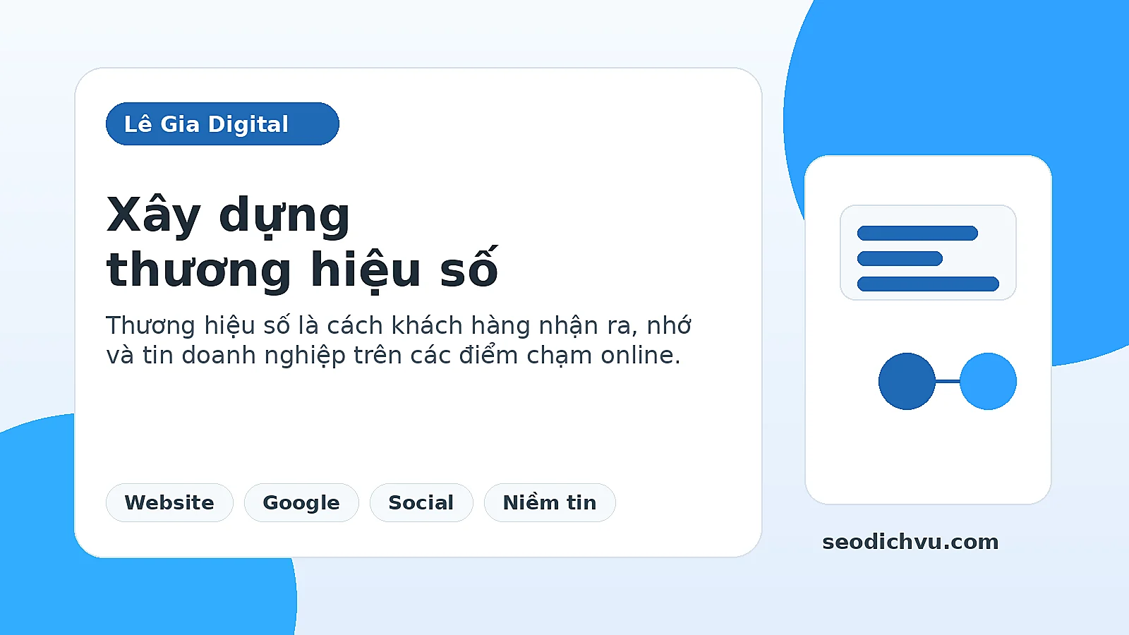 Xây dựng thương hiệu số cho doanh nghiệp trên website Google và mạng xã hội